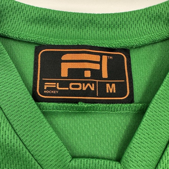 Madison Capitols Flow Green‎ Hockey Jersey Men's Medium M Number 16 Polyester - Picture 4 of 9